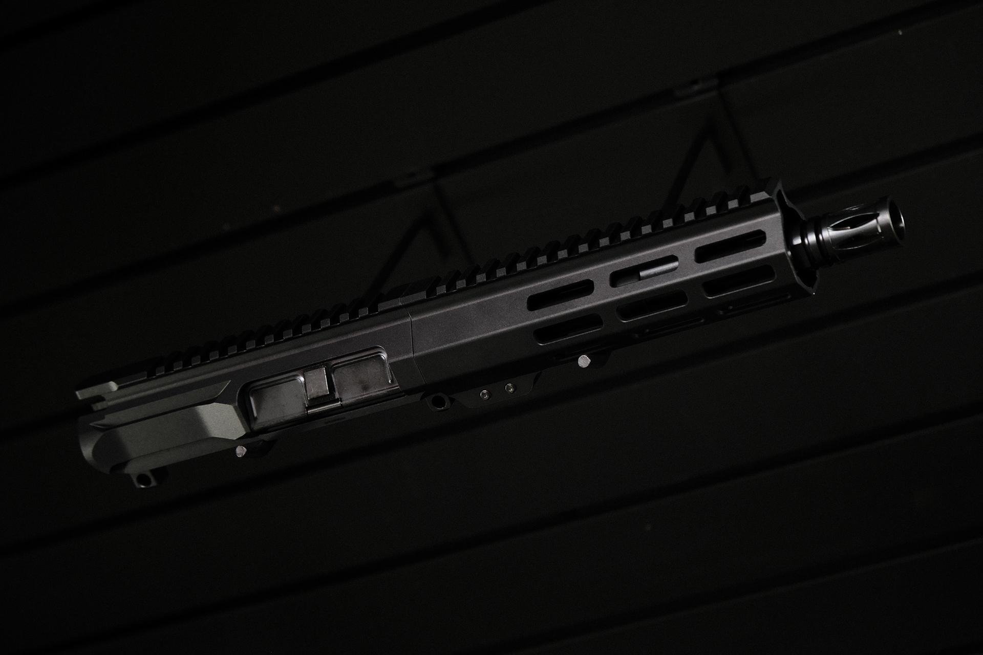 NBS 7.5″ Slick Side Billet 5.56 Pistol Nitride M-LOK Upper Assem