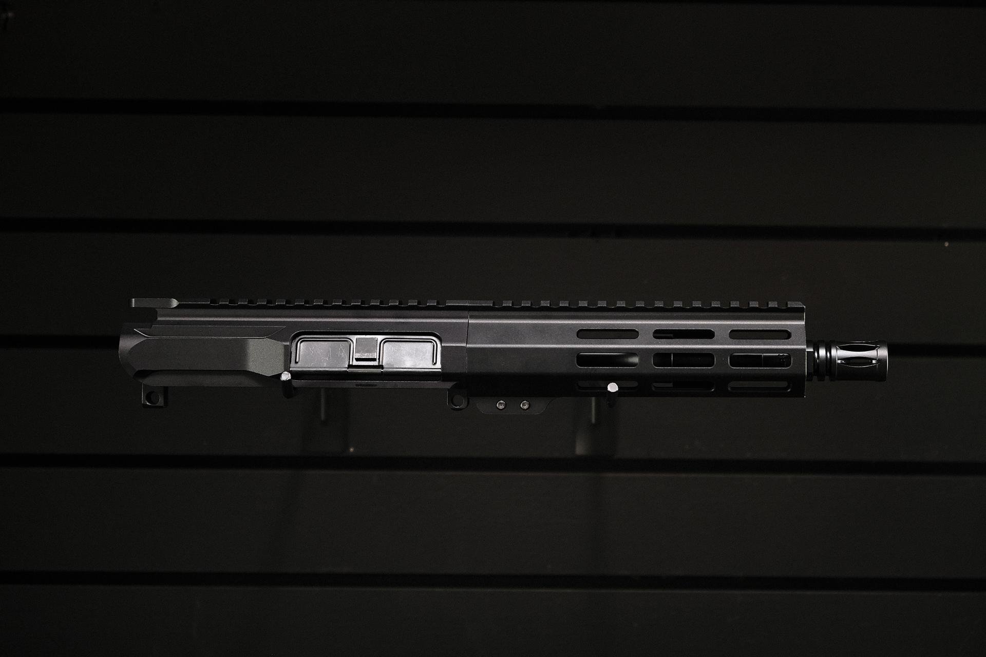 NBS 7.5″ Slick Side Billet 5.56 Pistol Nitride M-LOK Upper Assem