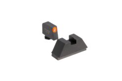 AmeriGlo Suppressor Tritium Night Sights Set - for Glock - Green/Orange Front & Black Rear
