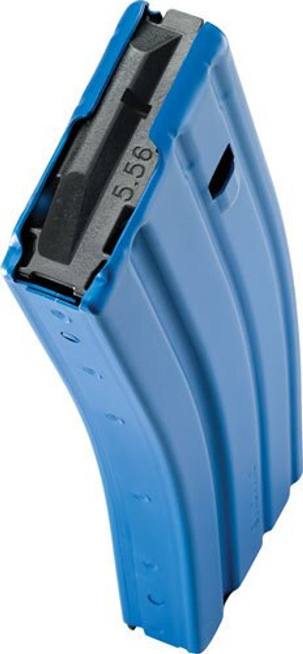 duramag-3023005175cpd-5-56x45mm-30rnd-blue-w-black-follower-aluminum-magazine