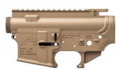 Aero Precision AR-15 Threaded Assembled Receiver Set - FDE Cerakote