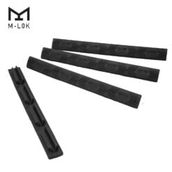 Ergo 4-Slot M-LOK WedgeLok American Flag Rail Cover 4PK Black 4332-4PK-FLAG-BK