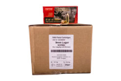 Norma Range & Training Ammunition 9mm Luger 124 Grain Full Metal Jacket Handgun Ammo - 1000 Rounds
