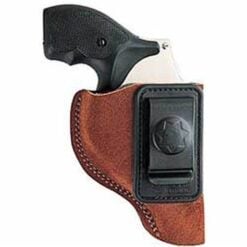 Bianchi 18026 6C IWB Tan Leather Belt Clip Compatible w/Glock 19/23/26/27/36 Right Hand