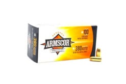 Armscor 50315 Pistol Value Pack 380 ACP 95 gr Full Metal Jacket (FMJ) Handgun Ammo - 100 Rounds