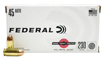 FederalRTP45230RangeandTarget45ACP230grFullMetalJacket
