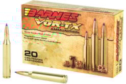 Barnes VOR-TX 25-06 Rem 100 Grain Tipped Triple Shock X Rifle Ammo - 20 Rounds