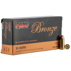 PMC 32A Bronze 32 ACP 71 gr Full Metal Jacket (FMJ) Handgun Ammo - 50 Rounds