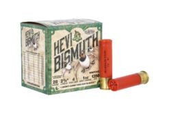 HEVI-Shot HS18704 Hevi-Bismuth Waterfowl 28 Gauge 2.75" 1 oz 4 Shot Shotgun Ammo - 25 Rounds