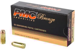 PMC Bronze 40S&W 180 Grain Full Metal Jacket Handgun Ammo - 50 Rounds