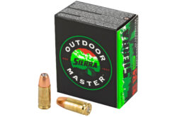 Sierra A812420 Outdoor Master 9mm Luger 124 gr Jacket Hollow Point Sport Master Handgun Ammo - 20 Rounds