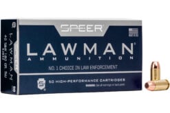 Speer Ammunition Speer Lawman 40 S&W 180 Grain Total Metal Jacket Handgun Ammo - 50 Rounds