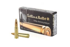 Sellier & Bellot 7.62x39 124 Grain Brass FMJ Ammo Rifle Ammo - 20 Rounds