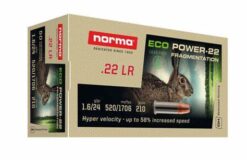 Norma .22 LR - 24 Gr - Lead Free - Fragmentation Hollow Point - Norma EcoPOWER Rimfire Ammo - 500 Rounds