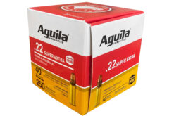 Aguila Ammunition Rimfire 22 LR 40Gr Solid Point Hi-Velocity Rimfire Ammo - 250 Rounds
