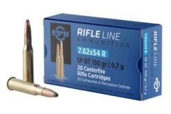 Prvi Partizan Rifle 7.62X54R 150 Grain Soft Point Rifle Ammo - 20 Rounds