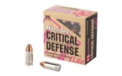 Hornady Critical Defense Lite 9MM 100 Grain Flex Tip JHP Handgun Ammo - 25 Rounds