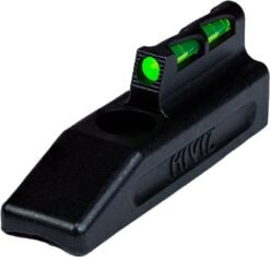 HiViz HRBLW01 LiteWave Front Sight Interchangeable Red Green White Fiber Optic LitePipe - Black