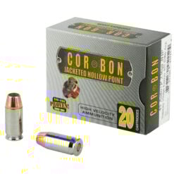 CorBon 45230 Self Defense 45ACP 230 Gr Ammo Jacketed Hollow Point +P Handgun Ammo - 20 Rounds