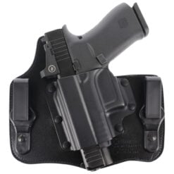 Galco KT801RB KingTuk Deluxe IWB Black Kydex/Leather Compatible w/Glock 43/43X/Springfield Hellcat Pro UniClip Mount Left Hand