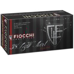 Fiocchi 38SWSHA Heritage 38 S&W Short 145 gr Full Metal Jacket Handgun Ammo - 50 Rounds