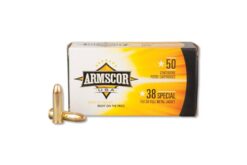 Armscor 38 Special 158 Grain Full Metal Jacket Handgun Ammo - 50 Rounds