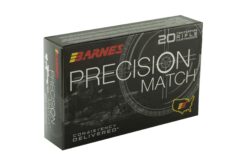 Barnes Bullets 30728 Precision Match 338 Lapua Mag 300 gr OTM Boat Tail Rifle Ammo - 20 Rounds