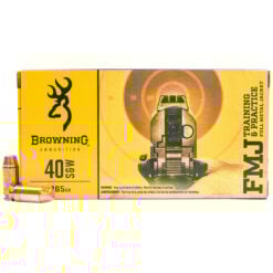 Browning 40 S&W Training & Practice B191800402 165 Grain FMJ Ammo Handgun Ammo - 500 Rounds