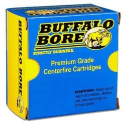 Buffalo Bore Ammunition 25A/20 Heavy Low Flash 357 Sig 125 gr Jacketed Hollow Point (JHP) Handgun Ammo - 20 Rounds