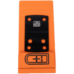 C&H Precision, CHP Adapter Plate, Converts the Springfield Hellcat to the Holosun EPS/Carry, Anodized Finish , Black, Includes Mounting Hardware