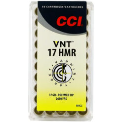 CCI 959CC Varmint VNT 17 HMR 17 gr Varmint Tipped Rimfire Ammo - 50 Rounds