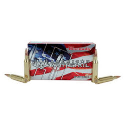 Hornady 8047 American Whitetail 243 Win 100 gr InterLock Boat-Tail Soft Point Rifle Ammo - 20 Rounds