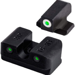 TruGlo TG231B1W Tritium Pro Night Sights Square Green w/White Outline Front/U-Notch Green Rear w/Nitride Finished Frame for Beretta Px4 Storm