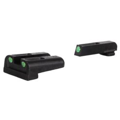 TruGlo TG131XT TFO Black | Green Tritium & Fiber Optic Front Sight Green Tritium & Fiber Optic Rear Sight