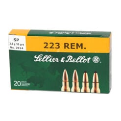 Sellier & Bellot .223 Remington 55 Grain SP Ammo Rifle Ammo - 1000 Rounds