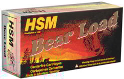 HSM 457012N Bear Load 45-70 Gov 430 gr Round Nose Flat Point Rifle Ammo - 20 Rounds