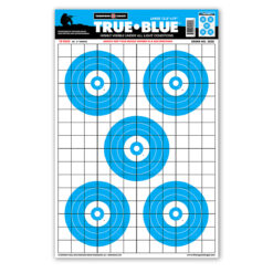 Thomspon True Blue High Visibility 12.5"x19" Paper Shooting Targets - 10 Pack
