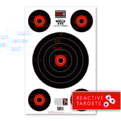 Thompson HALO Bullseye 10" & 4" Targets - Reactive Splatter 12.5"x19" - 5 Pack