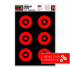 Thompson HALO Bullseye 6-4" Targets - Reactive Splatter 12.5"x19" - 5 Pack