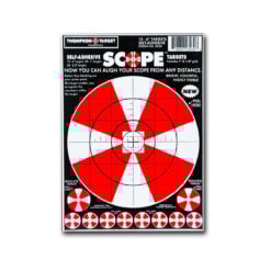 Thompson Scope Alignment 6"x9" Adhesive Peel & Stick Targets - 10 Pack
