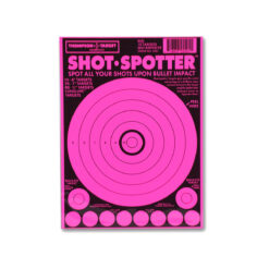 Thompson Shot Spotter Pink - Adhesive Shooting Targets - 6.5"x9" - 10 Pack