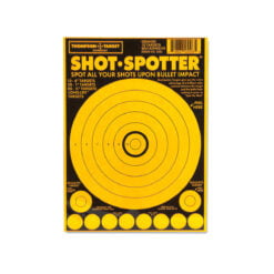 Thompson Shot Spotter Yellow - Adhesive Shooting Targets - 6.5"x9" - 10 Pack