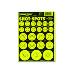 Thompson Shot Spots Green 6.5"x9" Adhesive Target Paster Bullseyes - 10 Pack