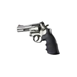 Hogue 19002 Conversion Monogrip Black Rubber with Finger Grooves for S&W K, L Frame with Round Butt