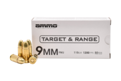 AMMO INC Signature Target 9mm 115Gr FMJ Ammo - 1000 round case
