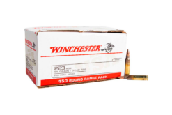 Winchester W223150 USA .223 Ammo 55 Grain FMJ USA White Box Rifle Ammo - 600 Rounds